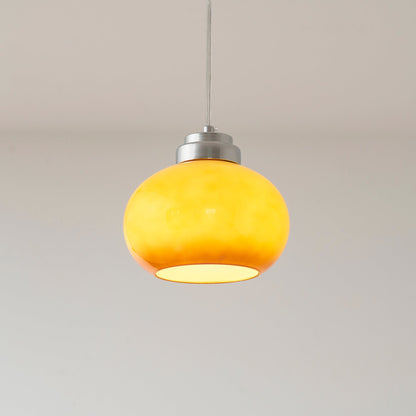 Oval Persimmon Pendant Light
