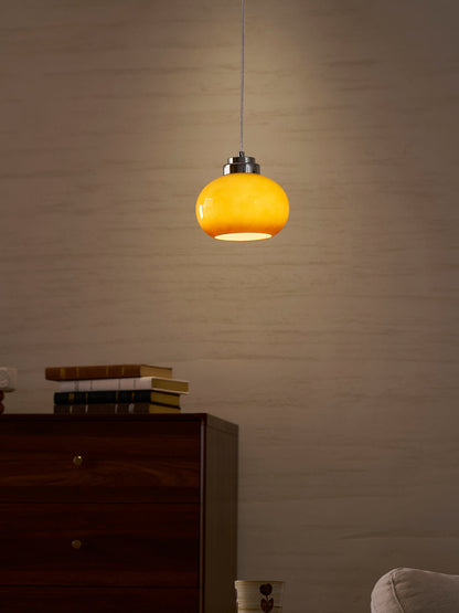 Oval Persimmon Pendant Light