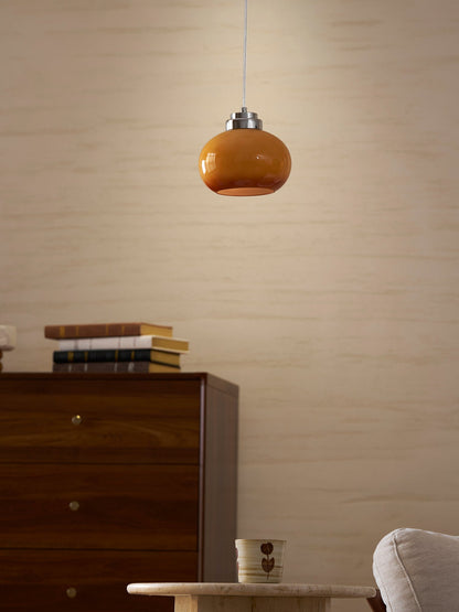 Oval Persimmon Pendant Light