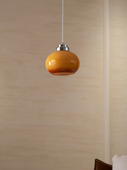 Oval Persimmon Pendant Light