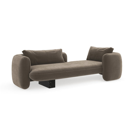 Overlap Velvet Chaise Lounge
