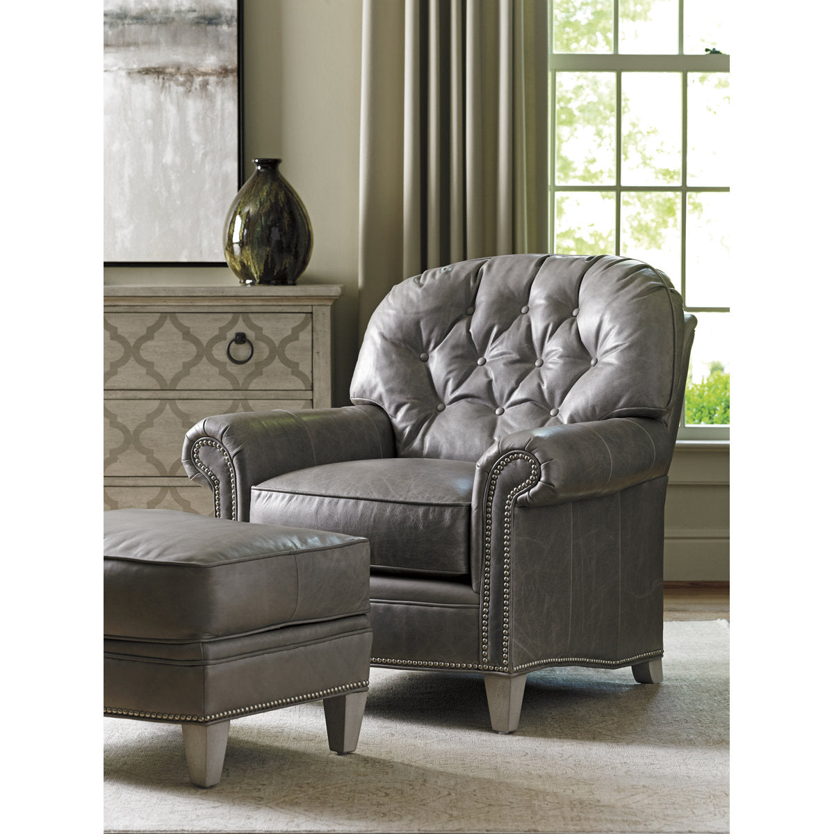 Oyster Bay Bayville Leather Chair