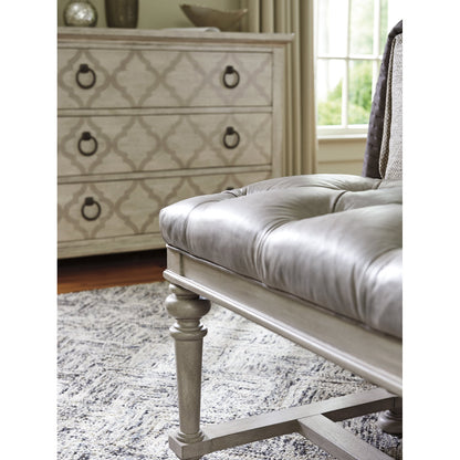 Oyster Bay Bellport Leather Bed Bench