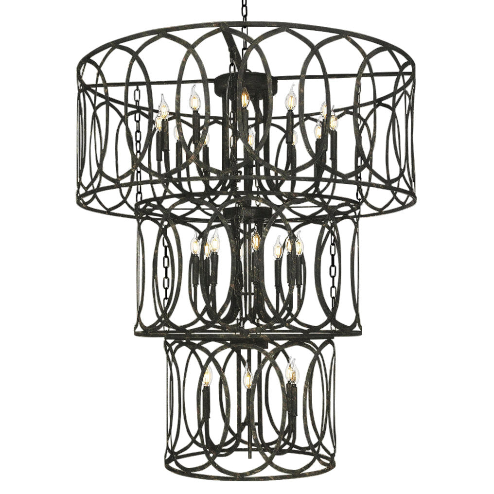 Palace  26 - Light Candle Style Tiered Chandelier