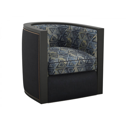 Palermo Swivel Armchair Chair with Ottoman