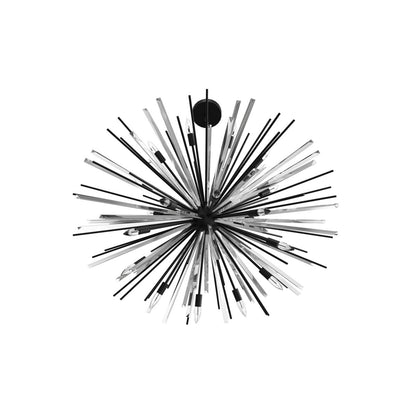 Palisades Ave. Metal And Crystal Chandelier