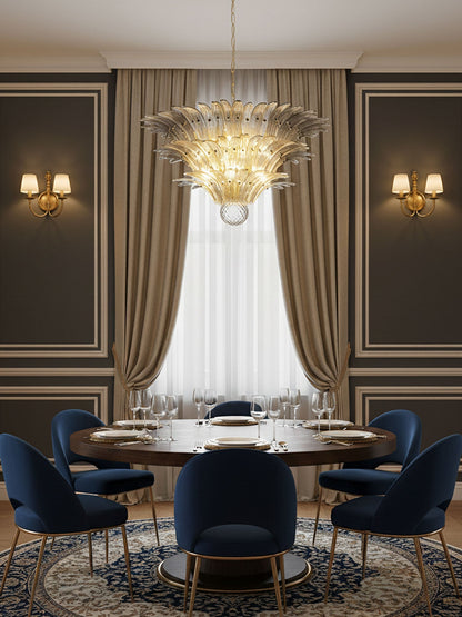 Palm Grove Glass Chandelier