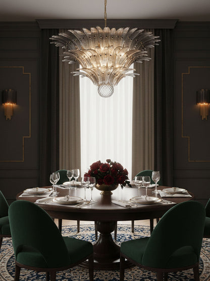 Palm Grove Glass Chandelier