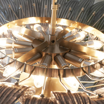 Palm Grove Glass Chandelier