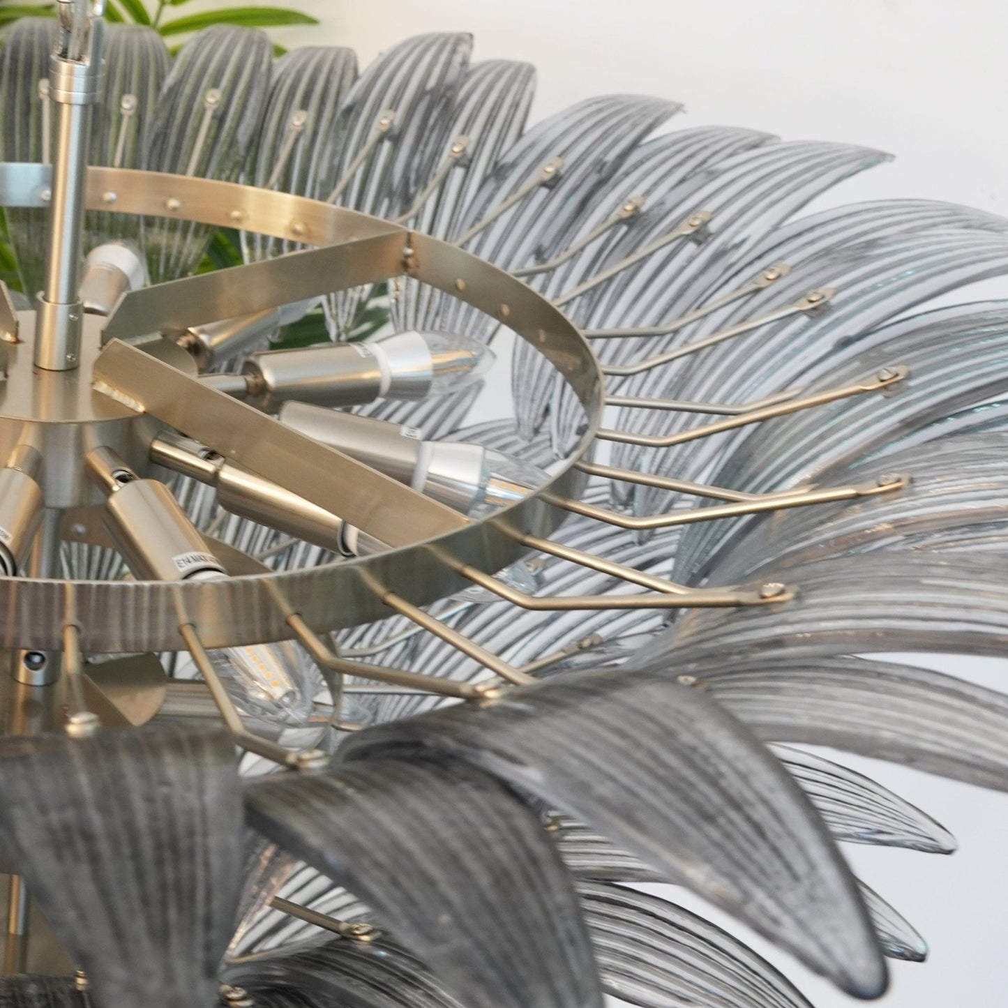 Palm Grove Glass Chandelier