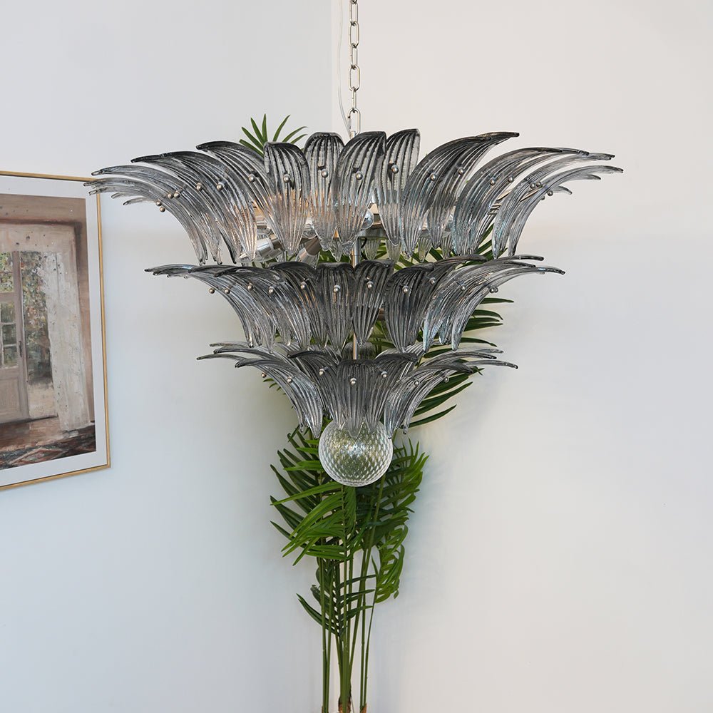 Palm Grove Glass Chandelier