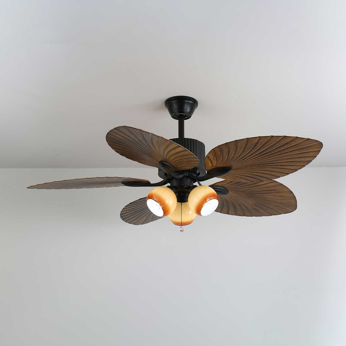 Palm Whisper Tropical Ceiling Fan Light