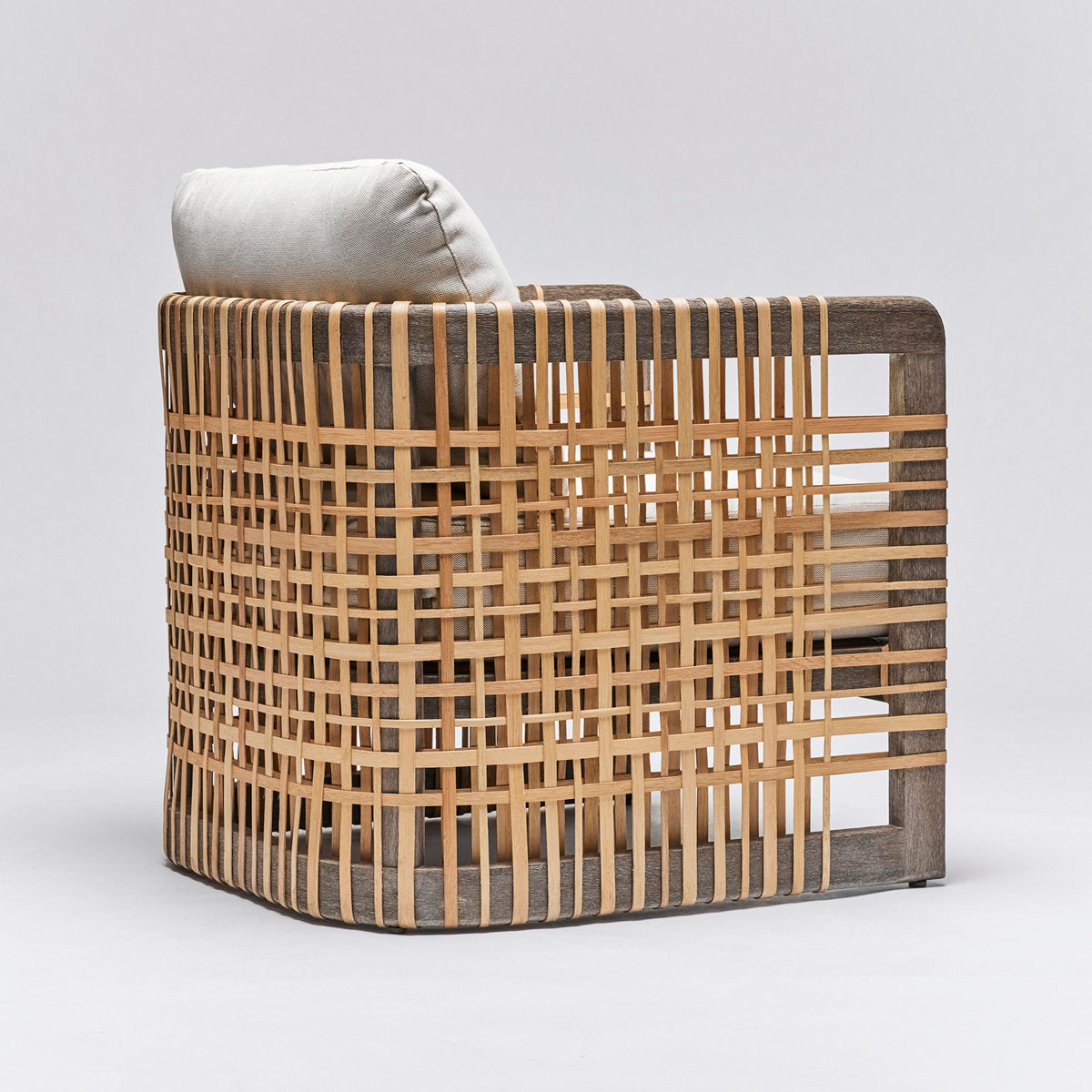Palms Armchair Chair with Ottoman