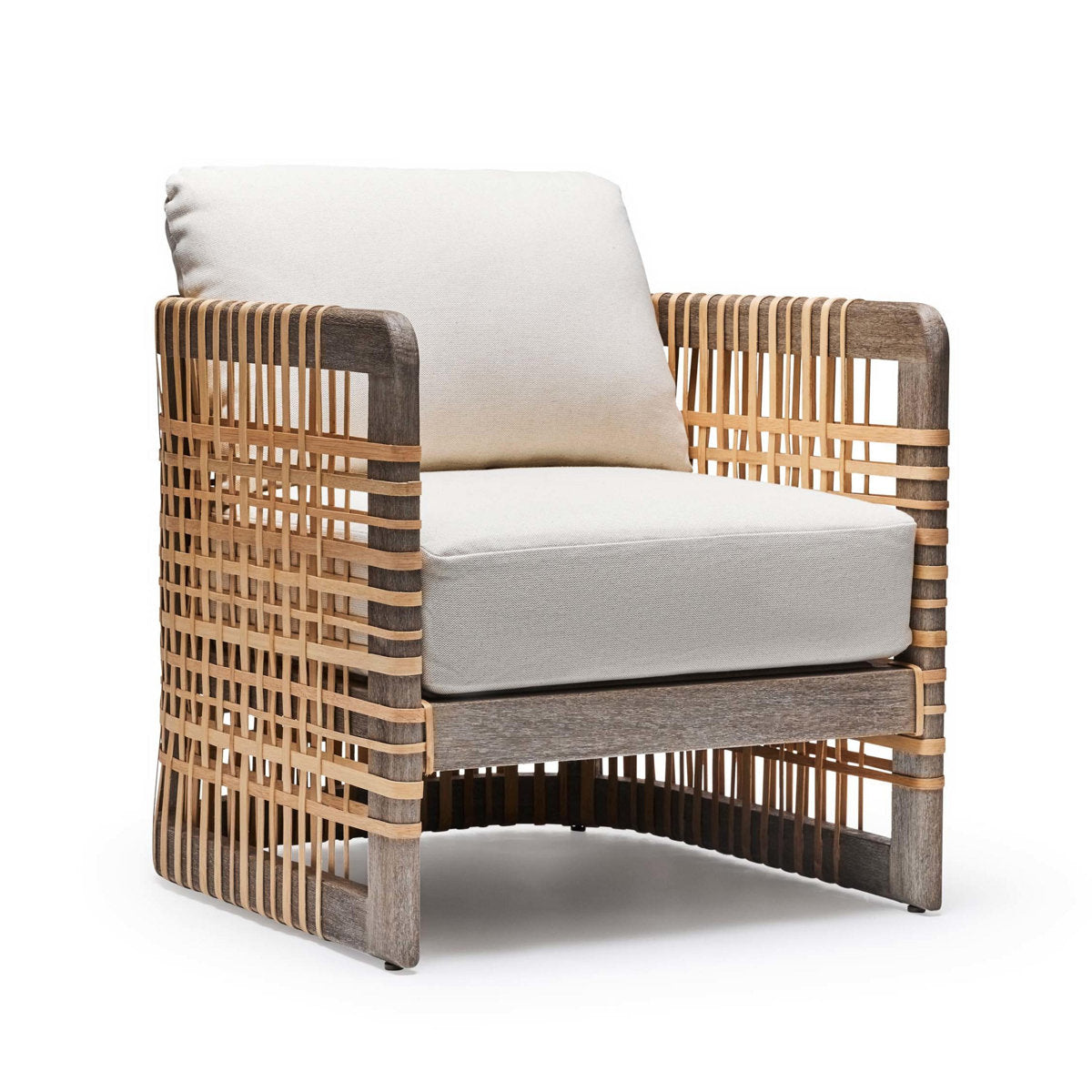 Palms Armchair Chair with Ottoman
