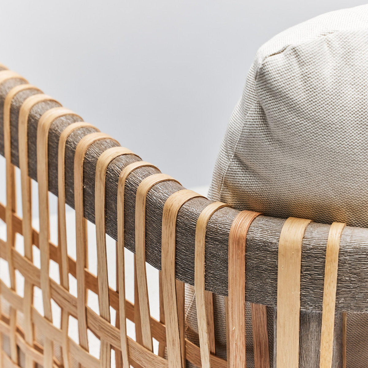 Palms Armchair Chair with Ottoman