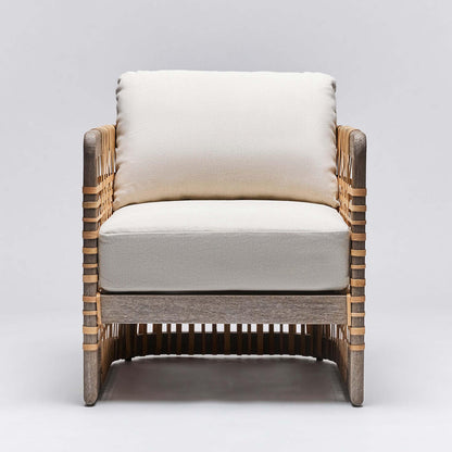 Palms Armchair Chair with Ottoman