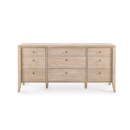 Paola 9 - Drawer Solid Wood Dresser