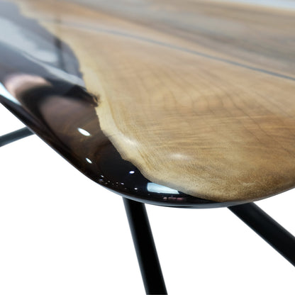 Parthenope Walnut Wood Dining Table