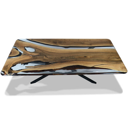 Parthenope Walnut Wood Dining Table