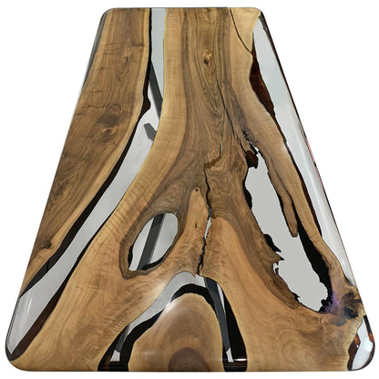 Parthenope Walnut Wood Dining Table