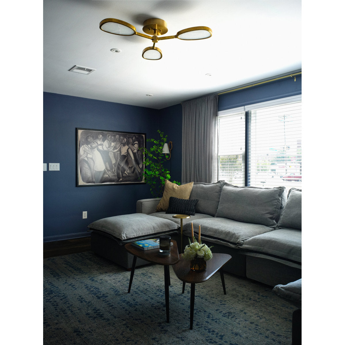 Patras 3 Light Semi Flush