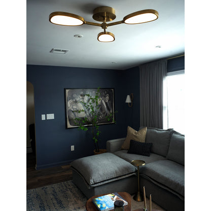 Patras 3 Light Semi Flush