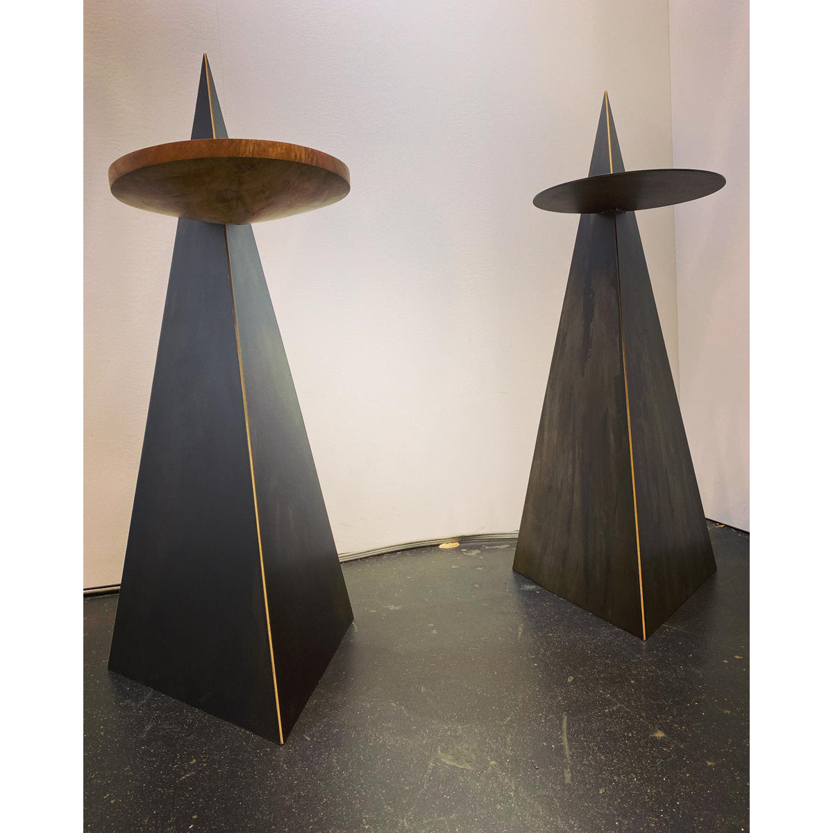 Peak/Plateau Solid Wood End Table