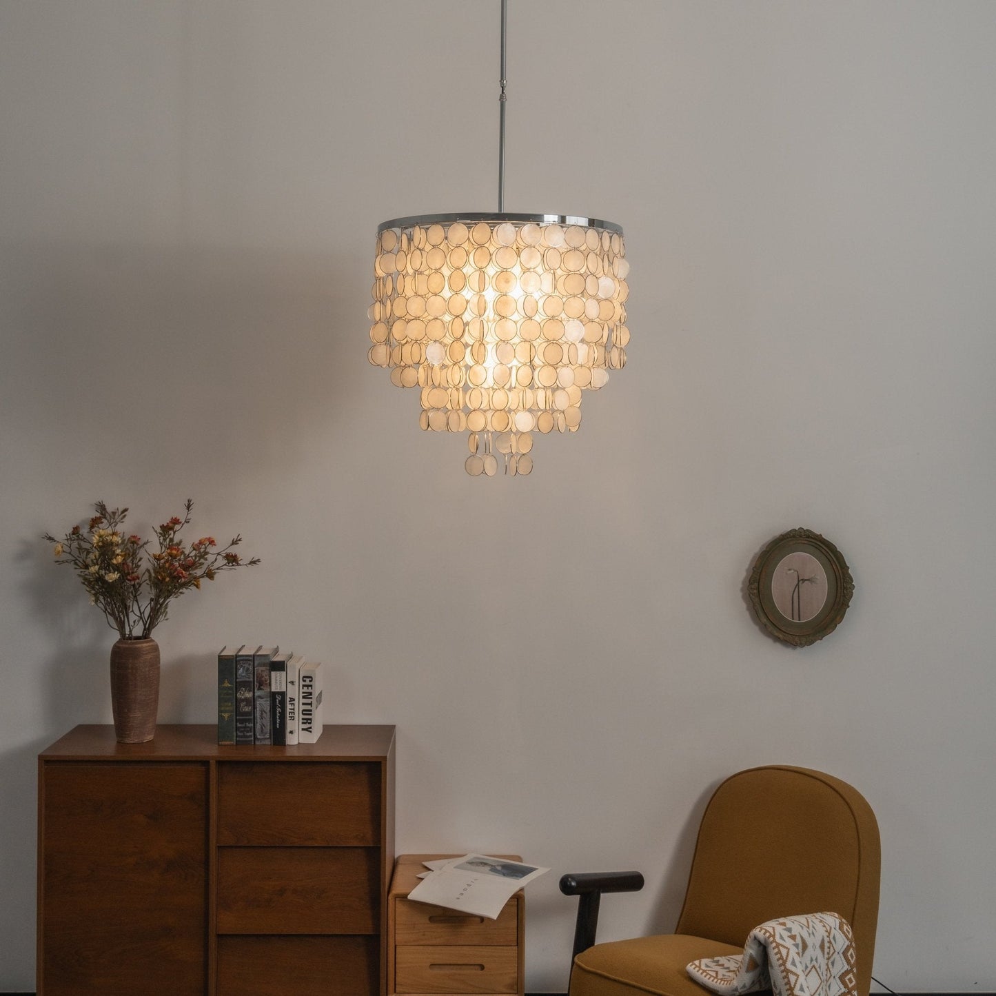 Pearl Shell Chandelier