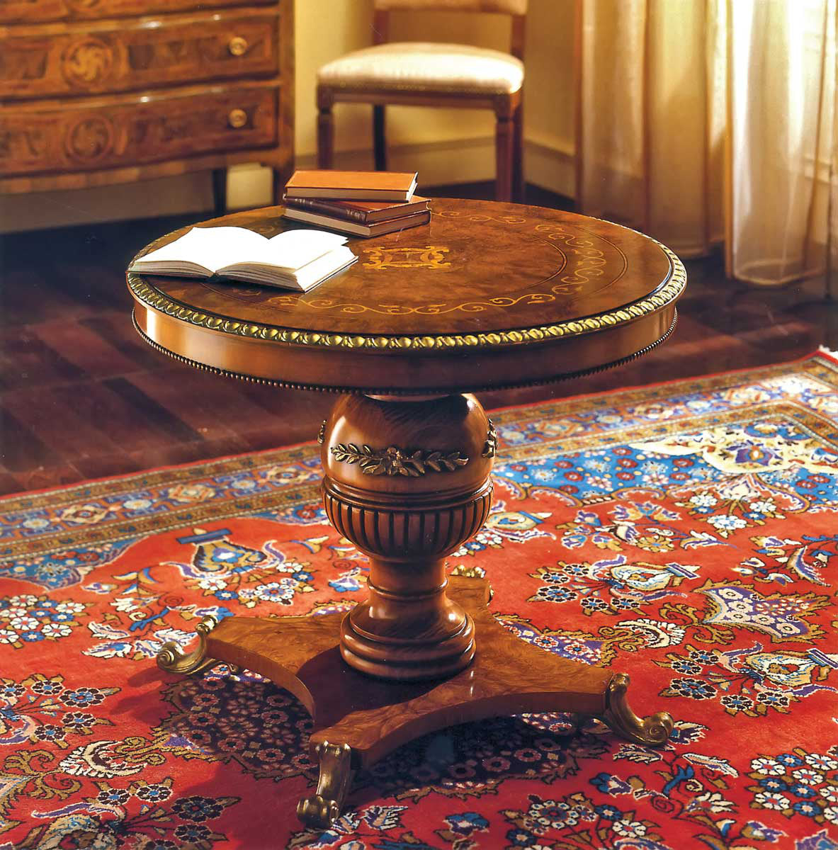 Pedestal End Table