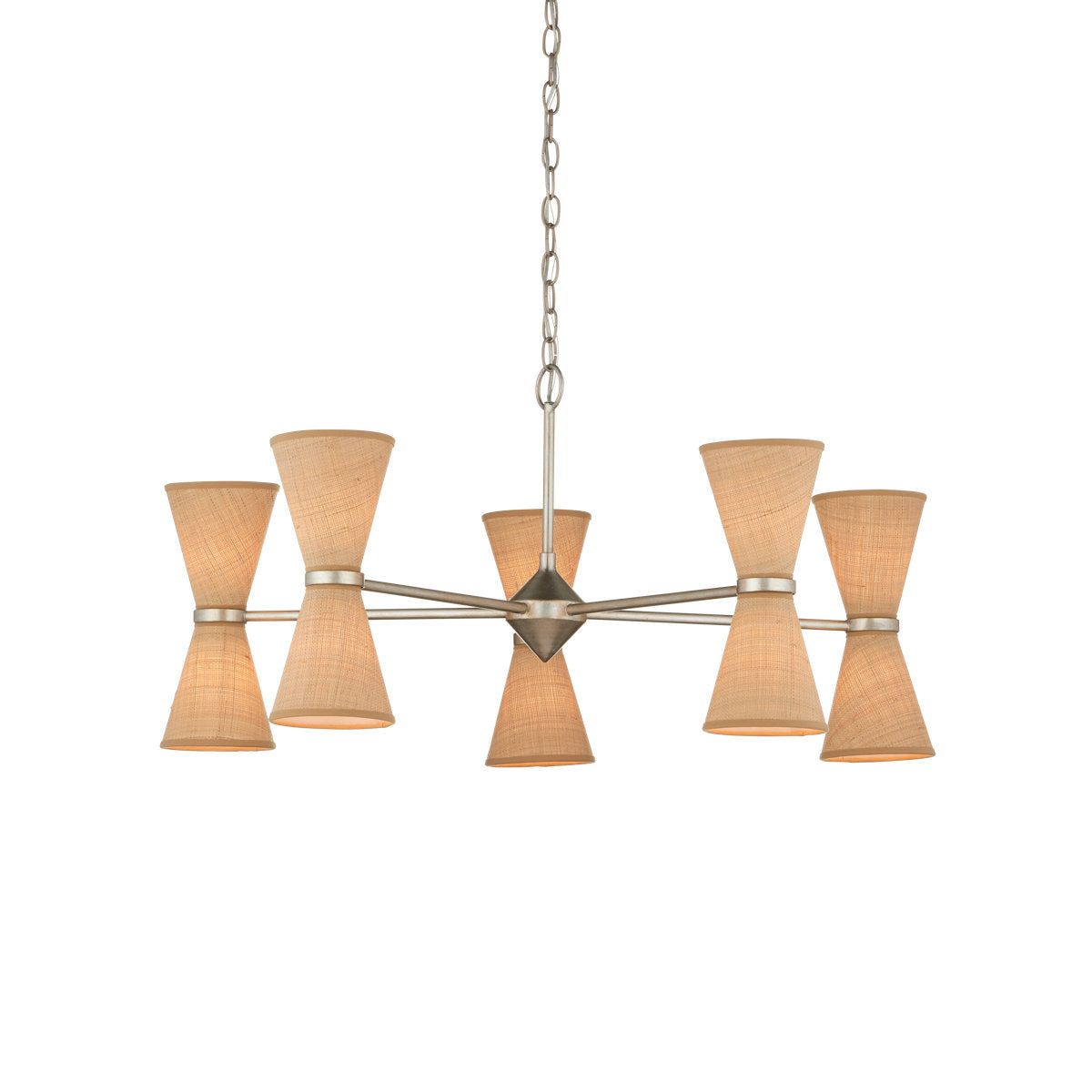 Pennyworth 10 - Light Wrought Iron Chandelier