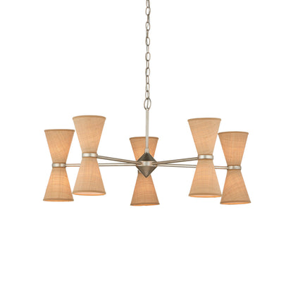 Pennyworth 10 - Light Wrought Iron Chandelier