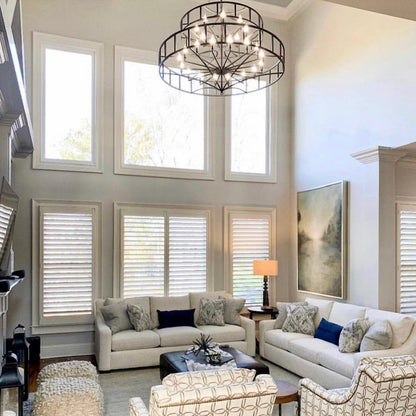 Phoenix 20 - Light Candle Style Geometric Chandelier