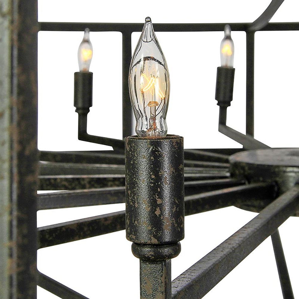 Phoenix 20 - Light Candle Style Geometric Chandelier