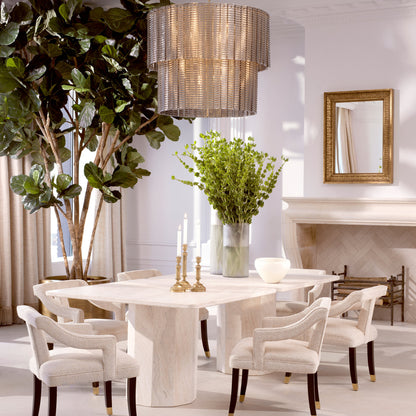 Piazza Square Marble Dining Table