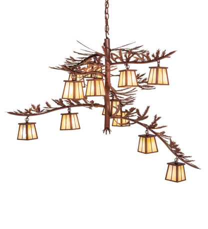 Pine Branch 12 - Light Chandelier