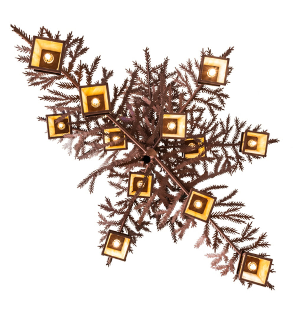 Pine Branch 12 - Light Chandelier