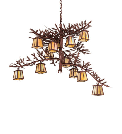 Pine Branch 12 - Light Chandelier