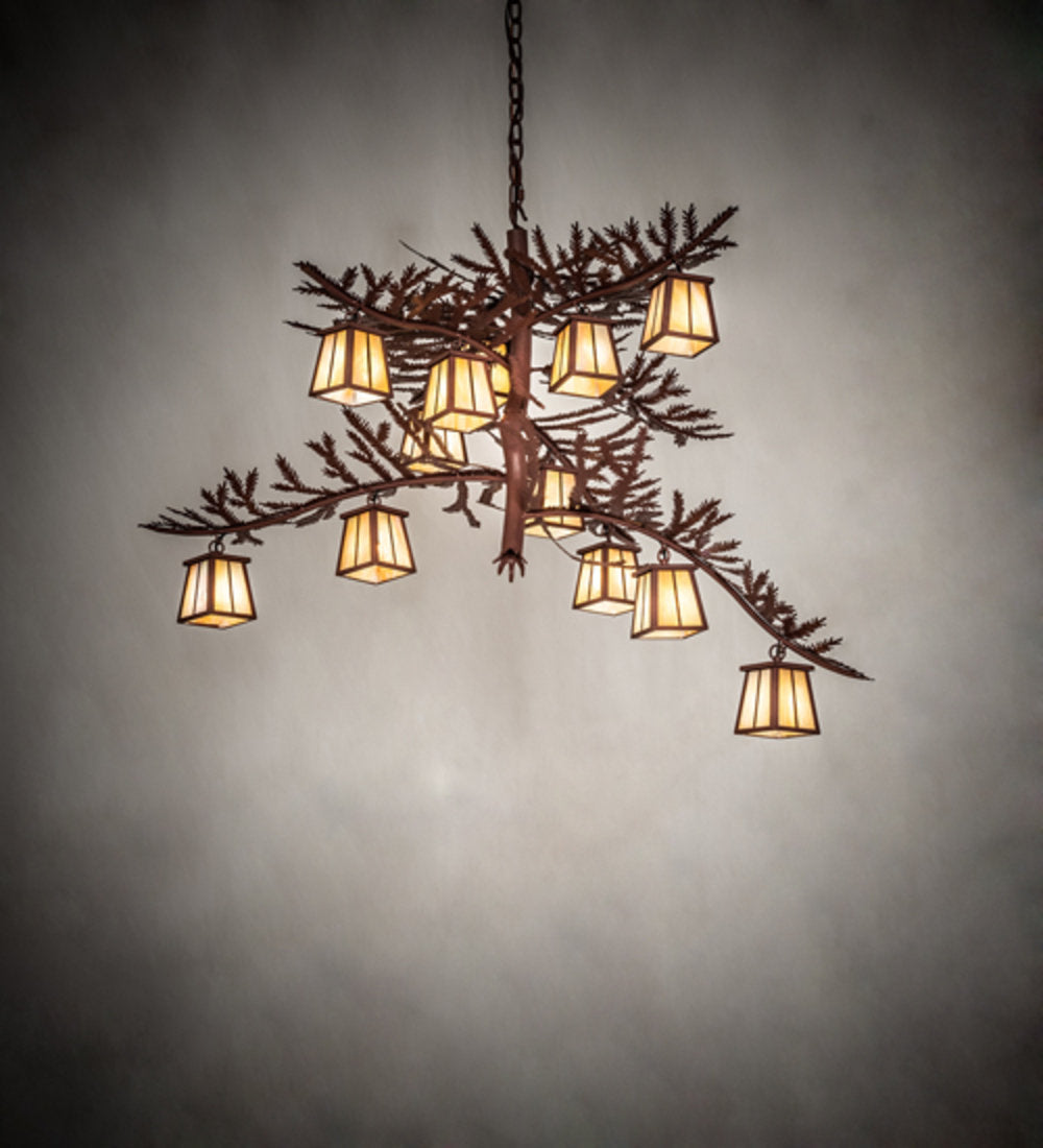 Pine Branch 12 - Light Chandelier