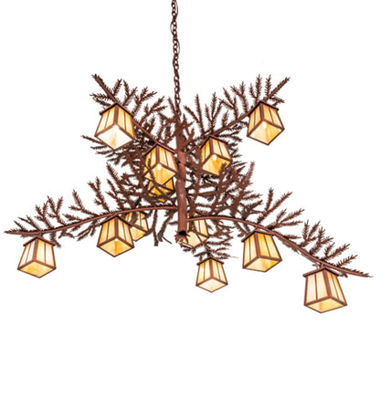 Pine Branch 12 - Light Chandelier