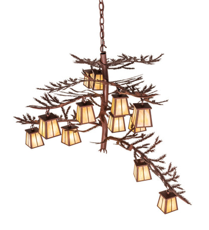Pine Branch 12 - Light Chandelier