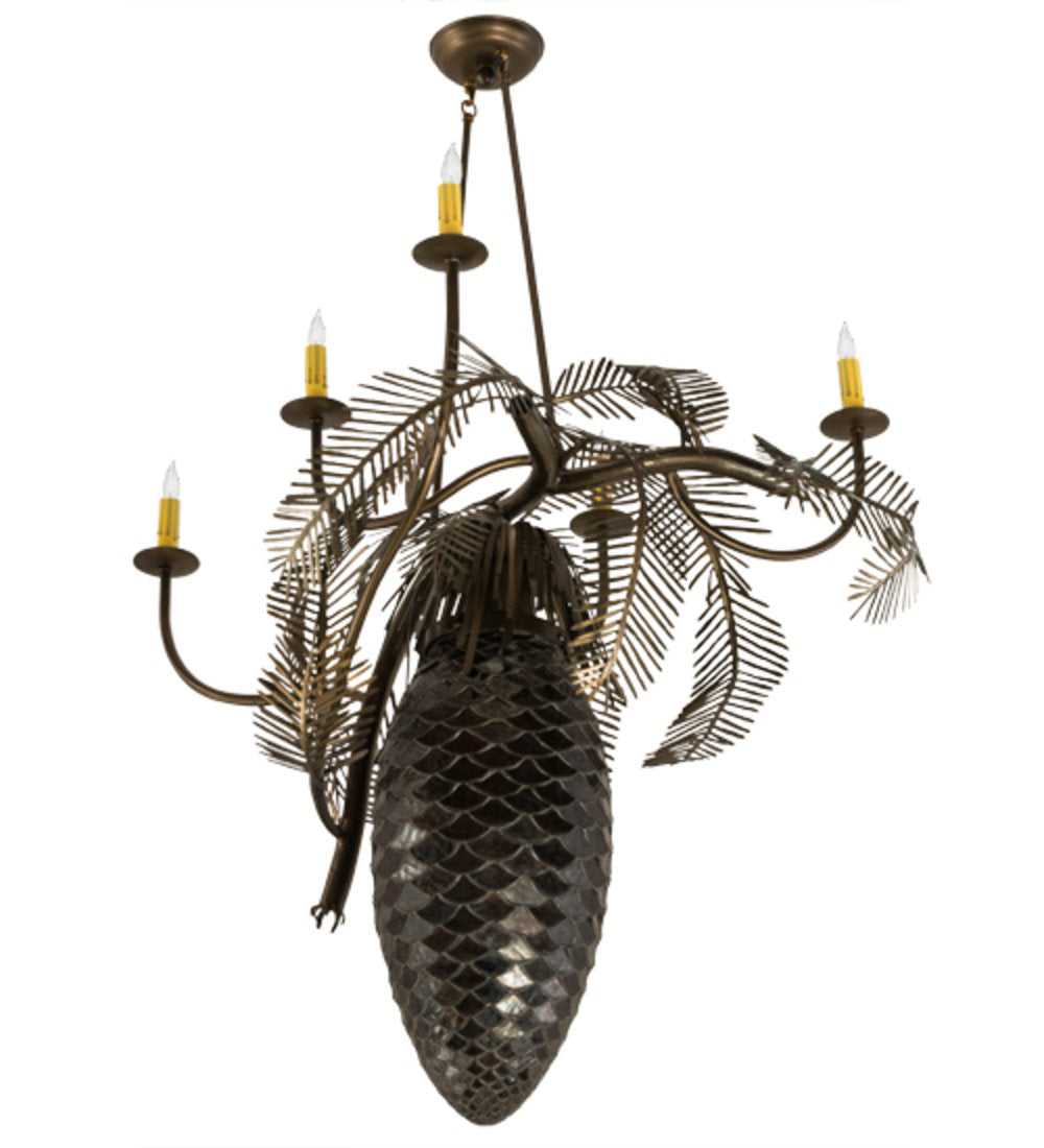Pinecone 6 - Light Chandelier
