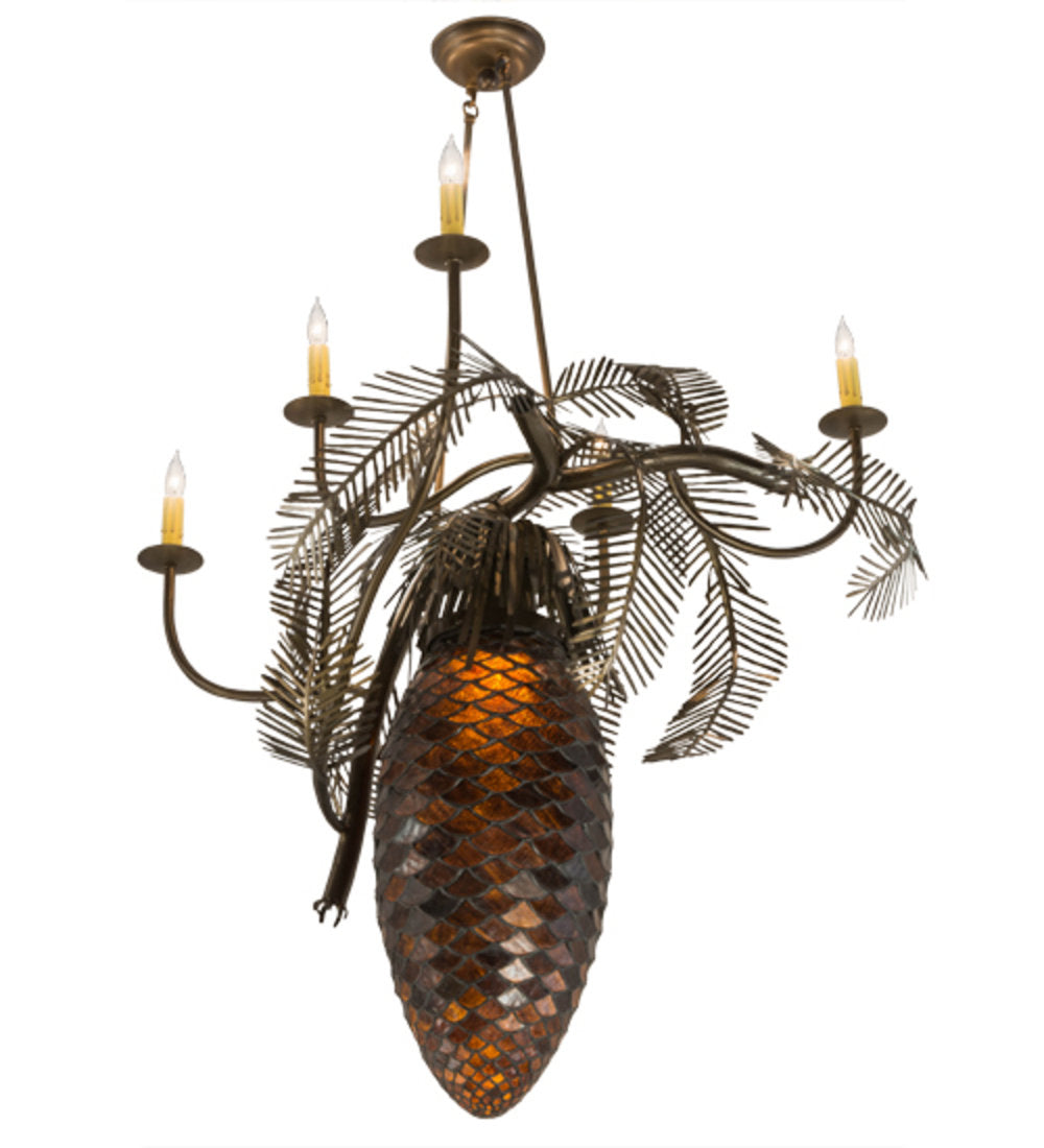 Pinecone 6 - Light Chandelier