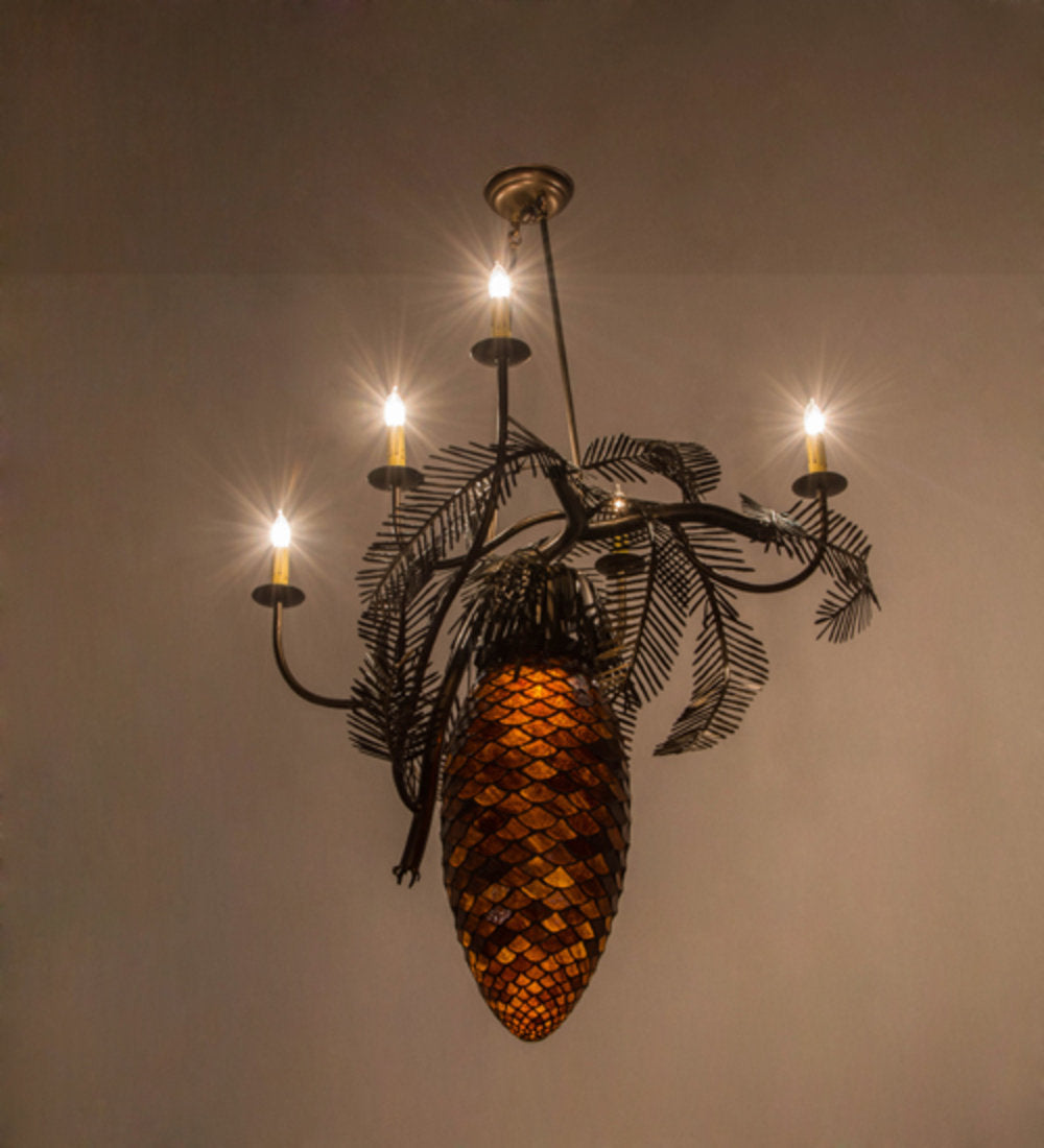 Pinecone 6 - Light Chandelier