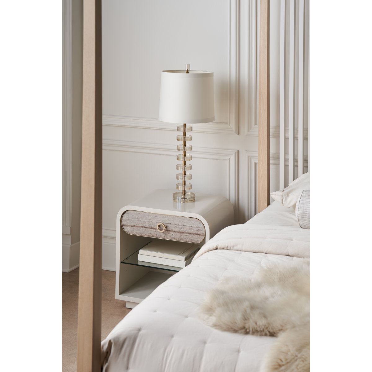 Pinstripe Canopy Bed