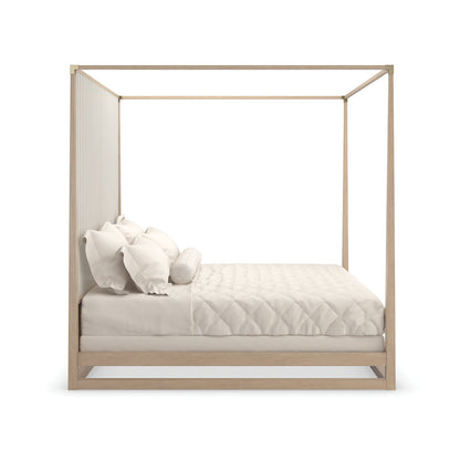 Pinstripe Canopy Bed