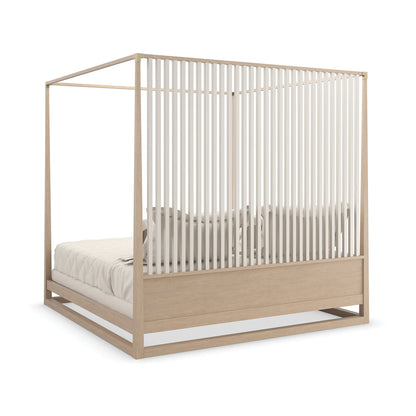 Pinstripe Canopy Bed