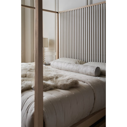 Pinstripe Canopy Bed