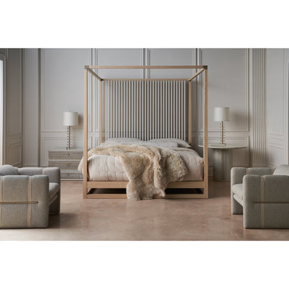 Pinstripe Canopy Bed
