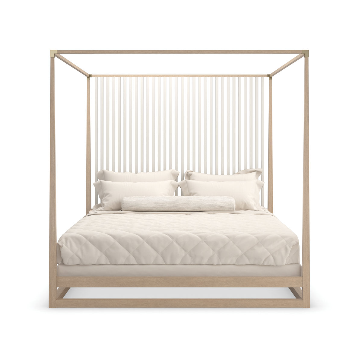 Pinstripe Canopy Bed
