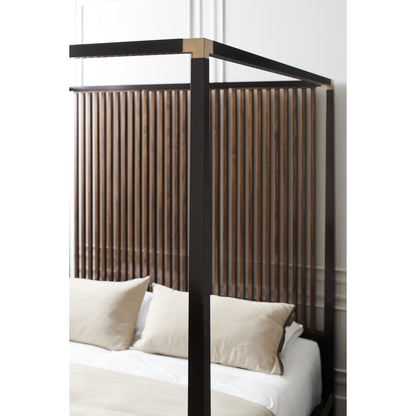 Pinstripe Canopy Bed